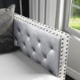 GRADE A1 - Single Day Bed Sofa with Trundle in Grey Velvet - Sacha