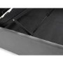 Grey Velvet Super King Ottoman Bed - Sanderson - Julian Bowen