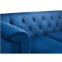 Blue Velvet 2 Seater Sofa - Julian Bowen