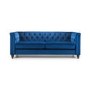 Blue Velvet 3 Seater Sofa - Julian Bowen