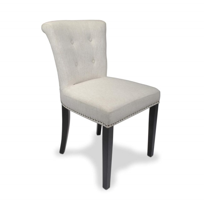 Rosemont Linen Effect Natural Pair of Chairs