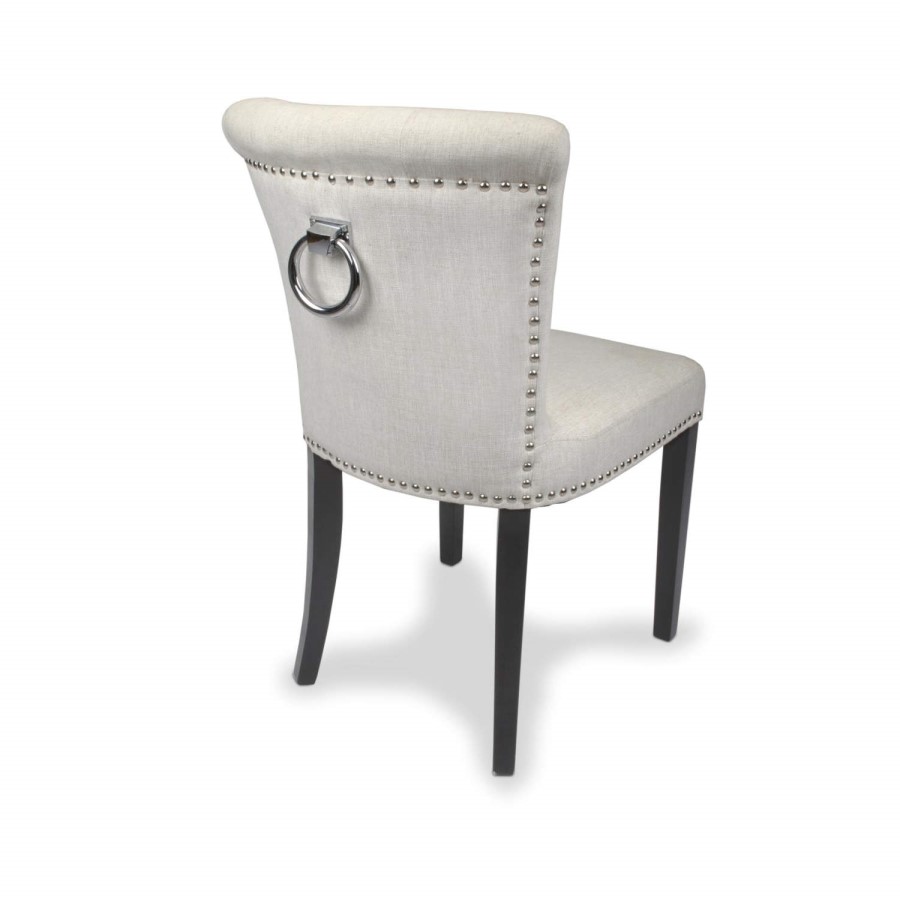 Rosemont Linen Effect Natural Pair of Chairs