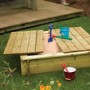 Wooden Sandpit with Lid - Rowlinson