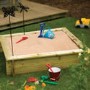 Wooden Sandpit with Lid - Rowlinson