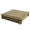Wooden Sandpit with Lid - Rowlinson
