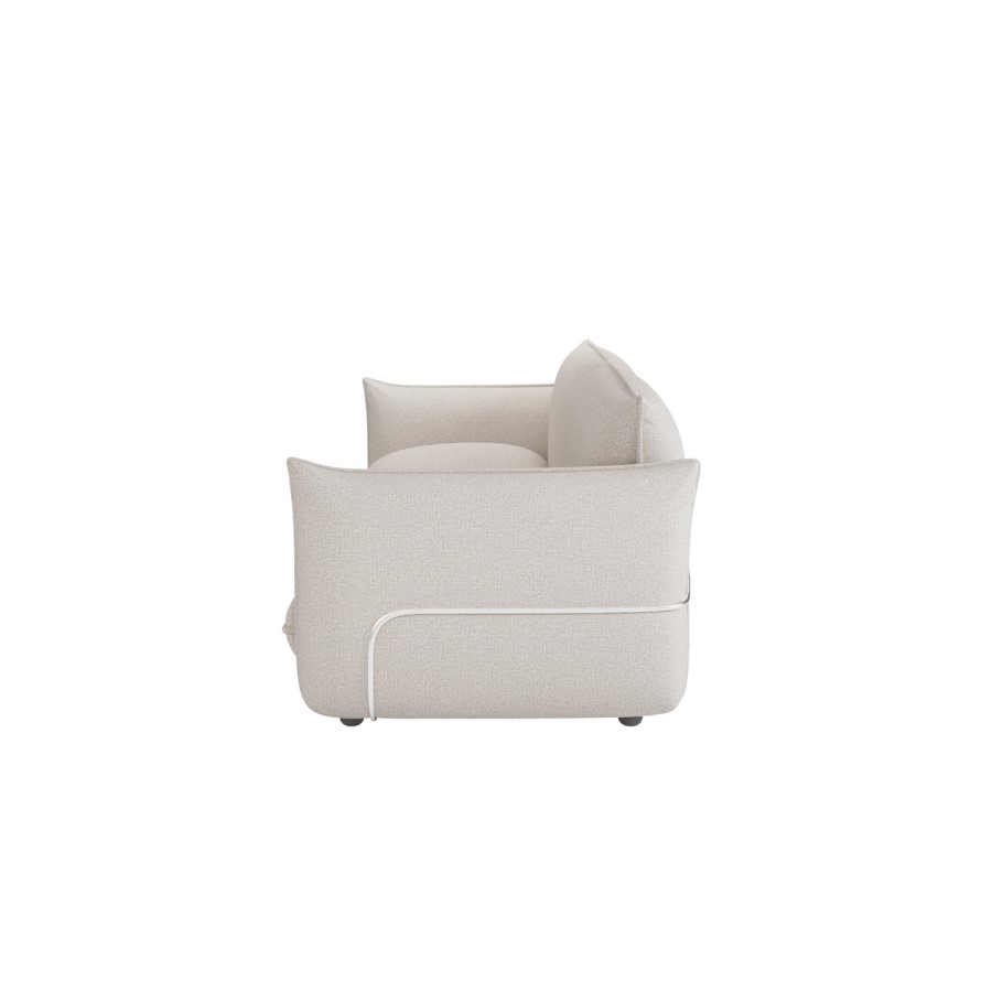 Beige Chenille 3 Seater Cloud Sofa - Santo
