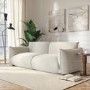 Beige Chenille 3 Seater Cloud Sofa - Santo