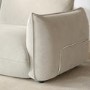 Beige Chenille 3 Seater Cloud Sofa - Santo