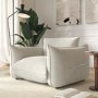 Beige Chenille Cloud Armchair - Santo