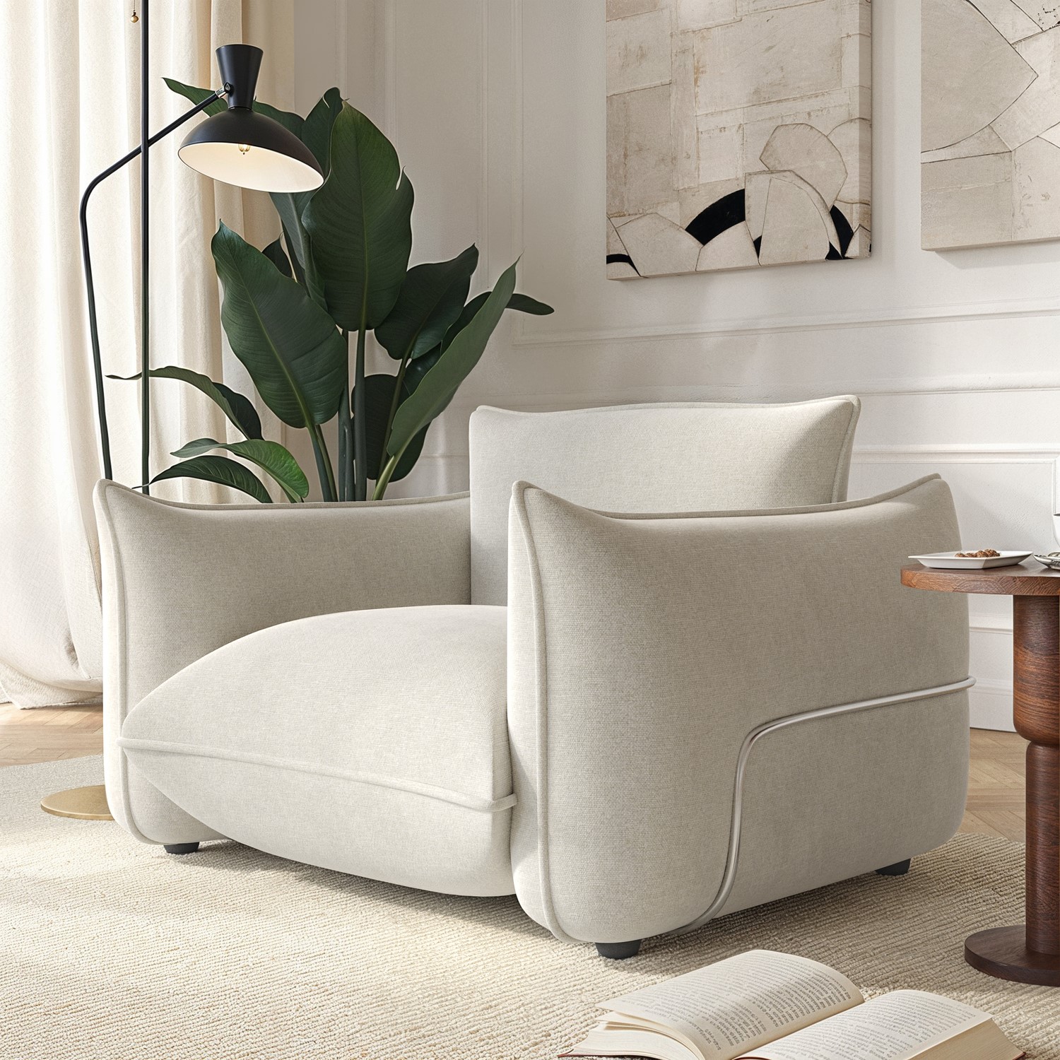 Chenille Cloud Armchair