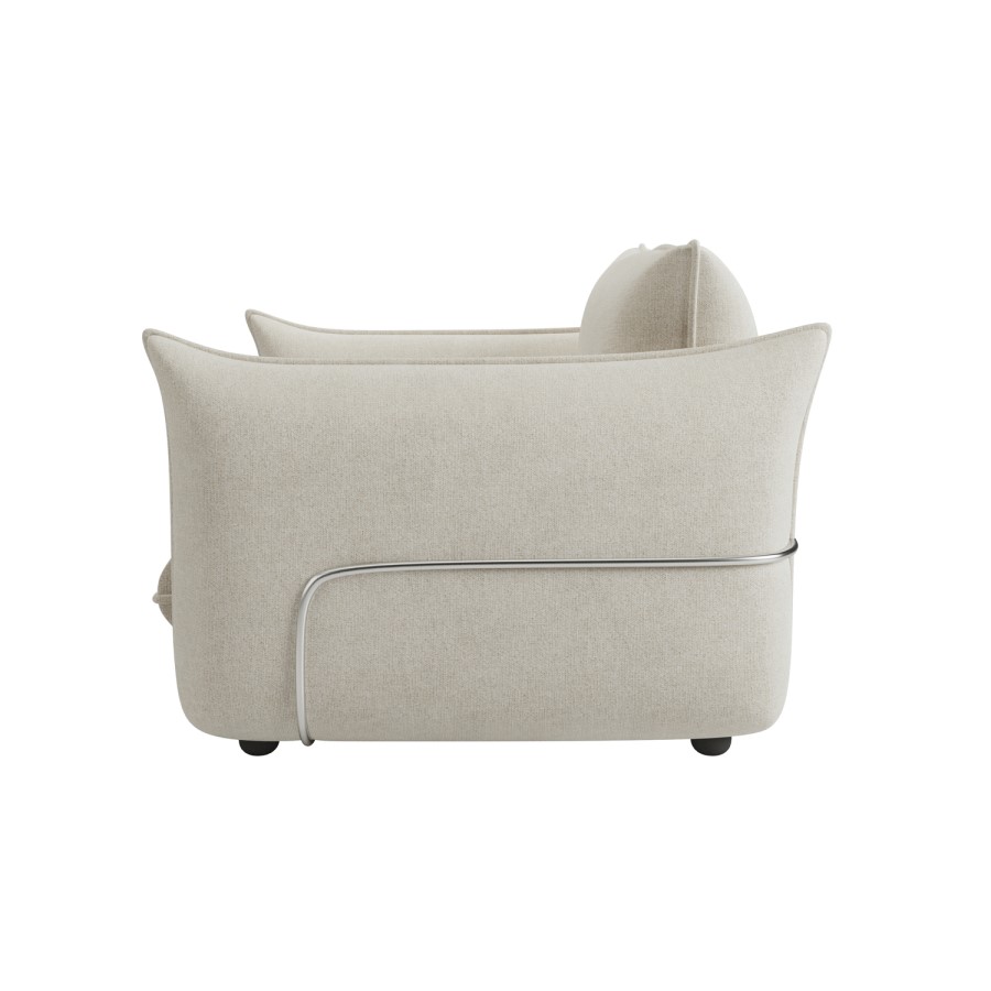 ALMOST PERFECT - Beige Chenille Cloud Armchair - Santo