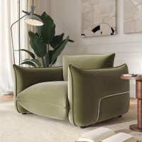 GRADE A1 - Sage Green Velvet Armchair - Santo GRADE A1 - Sage Green Velvet Armchair - Santo