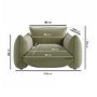 GRADE A1 - Sage Green Velvet Armchair - Santo