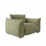 GRADE A1 - Sage Green Velvet Armchair - Santo