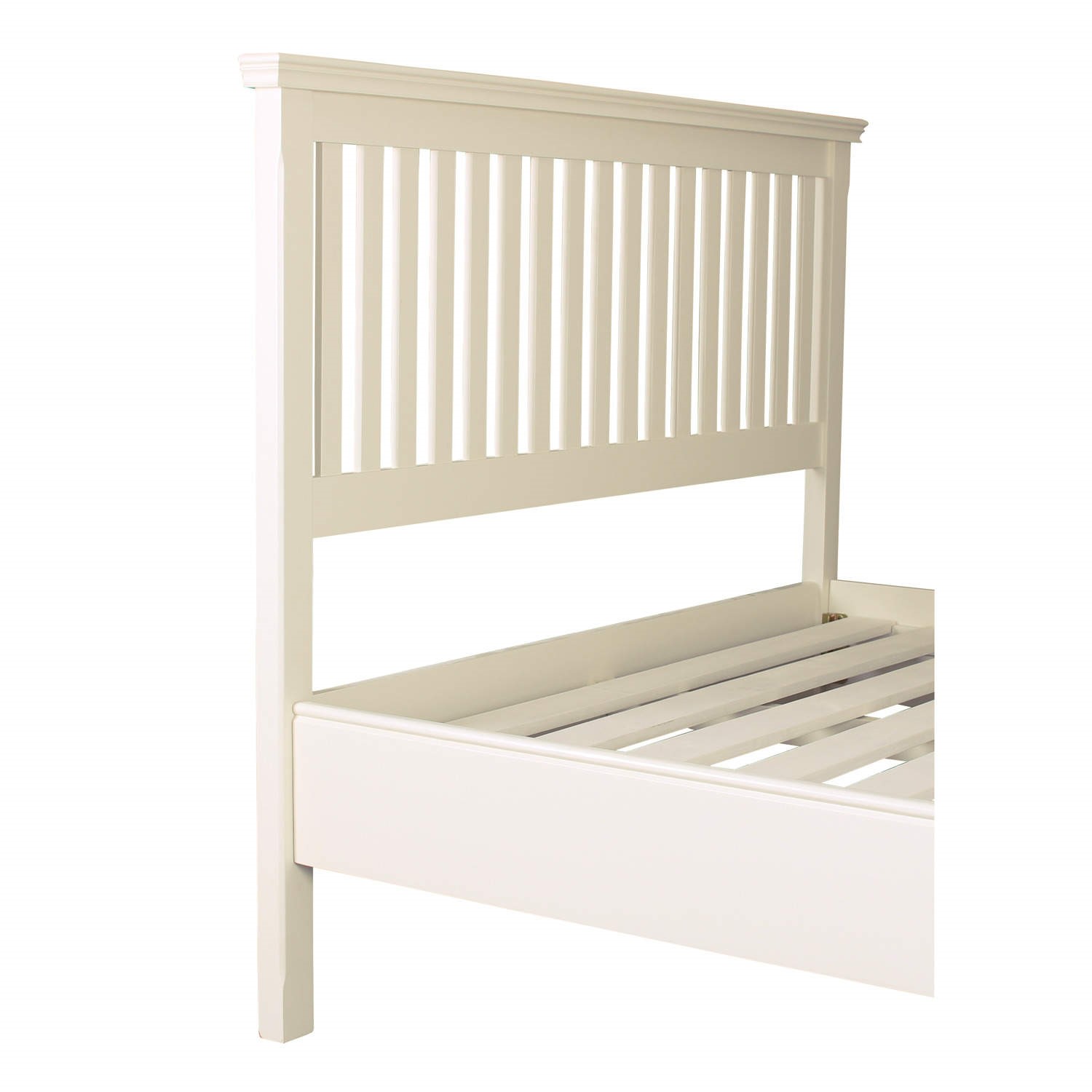 Savannah Double Bed in Ivory/Cream - Furniture123