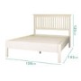 Savannah Double Bed in Ivory/Cream