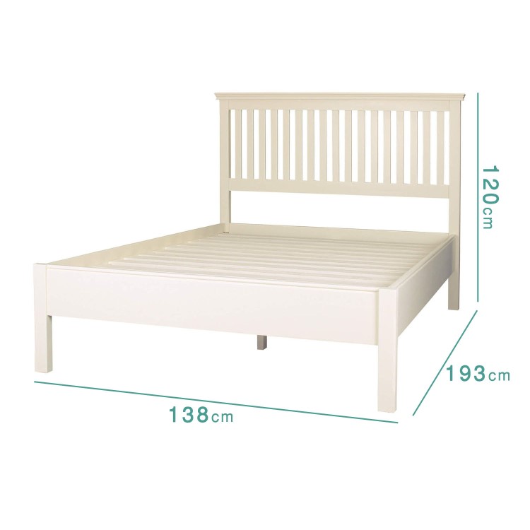 Savannah Double Bed in Ivory/Cream