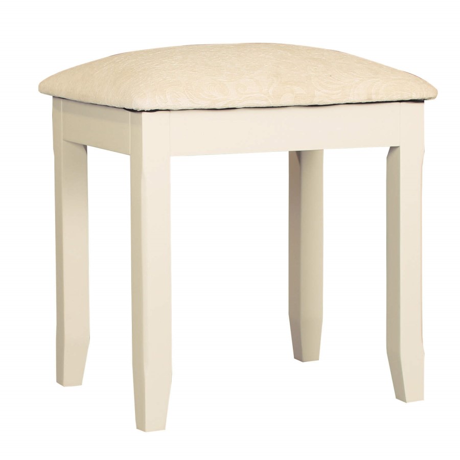 Savannah Dressing Table Stool in Ivory/Cream