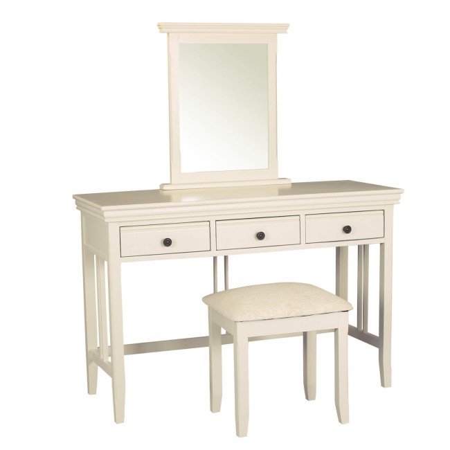 Savannah Dressing Table Stool in Ivory/Cream