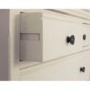Savannah 3 Door 3 Drawer Triple Wardrobe in Ivory/Cream