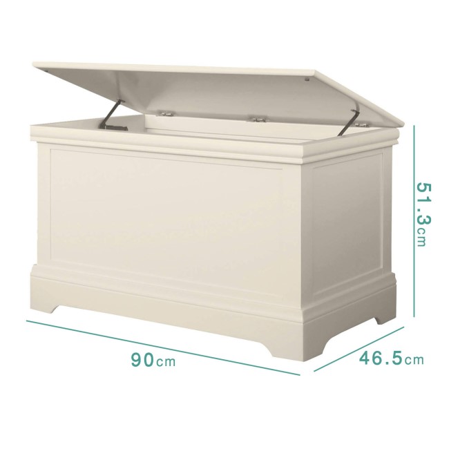 Savannah Blanket Box in Ivory/Cream