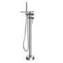 Chrome Freestanding Bath Shower Mixer with Shelf - Savannah