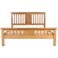 Rustic Saxon Oak Kingsize Bed Frame