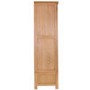 GRADE A3 - Rustic Saxon Oak 3 Door 2 Drawer Wardrobe