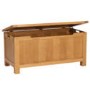 GRADE A3 - Rustic Saxon Oak Blanket Box