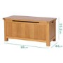 Rustic Saxon Oak Blanket Box