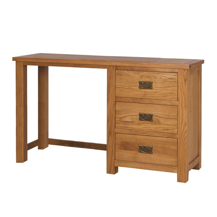 Rustic Saxon Oak Dressing Table