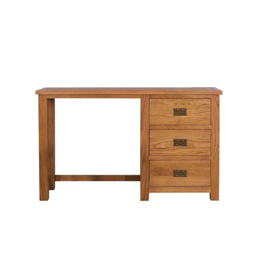 Rustic Saxon Oak Dressing Table