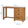 Rustic Saxon Oak Dressing Table