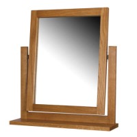 Rustic Saxon Oak Dressing Table Mirror