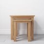 Solid Oak Nest of Tables - 2 - Rustic Saxon