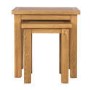 Solid Oak Nest of Tables - 2 - Rustic Saxon