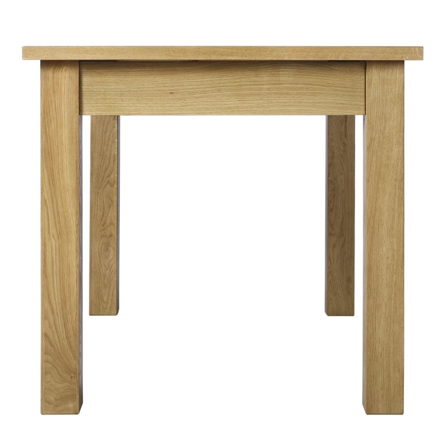 Extendable Solid Oak Dining Table and 6 Chairs - Rustic Saxon Range