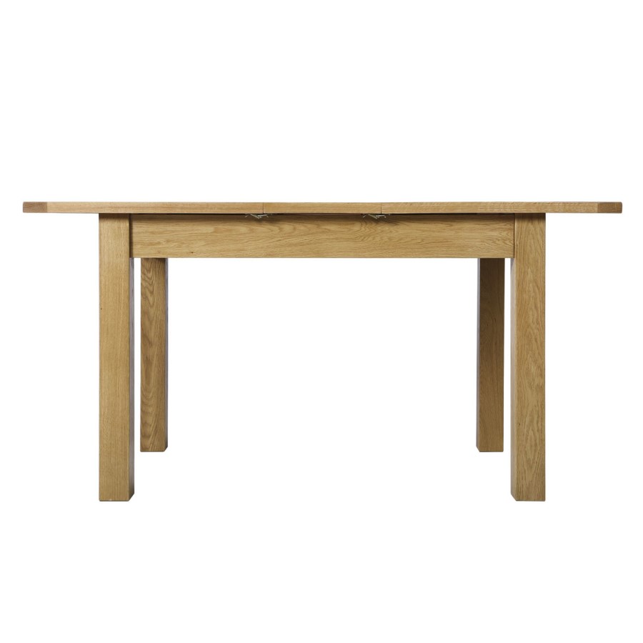 Extendable Solid Oak Dining Table and 6 Chairs - Rustic Saxon Range