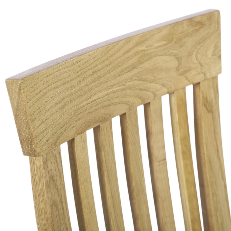 Extendable Solid Oak Dining Table and 6 Chairs - Rustic Saxon Range