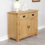Solid Oak Sideboard with Storage Drawers - Rustic Saxon Range