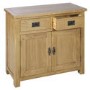 Solid Oak Sideboard with Storage Drawers - Rustic Saxon Range