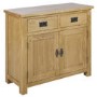 Solid Oak Sideboard with Storage Drawers - Rustic Saxon Range