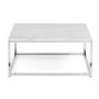 GRADE A1 - Scala Coffee Table with White Marble Top - Julian Bowen
