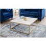 Square Gold Marble Effect  Coffee Table - Scala
