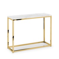 Narrow Marble Console Table - Julian Bowen Narrow Marble Console Table - Julian Bowen