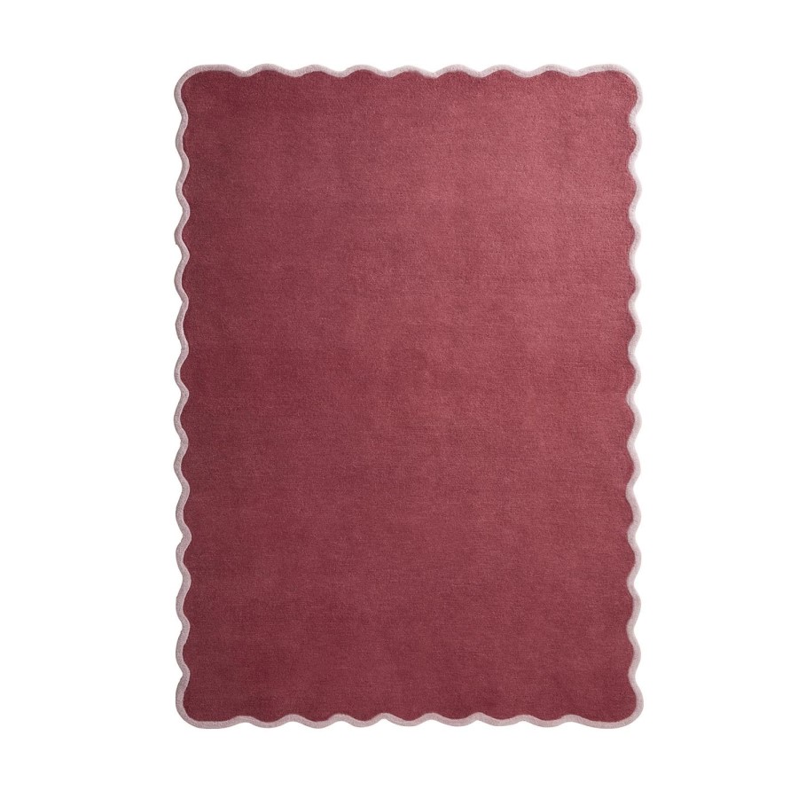 Scalloped Pink Rug - 230 x 160 cm - Elsie - Origins