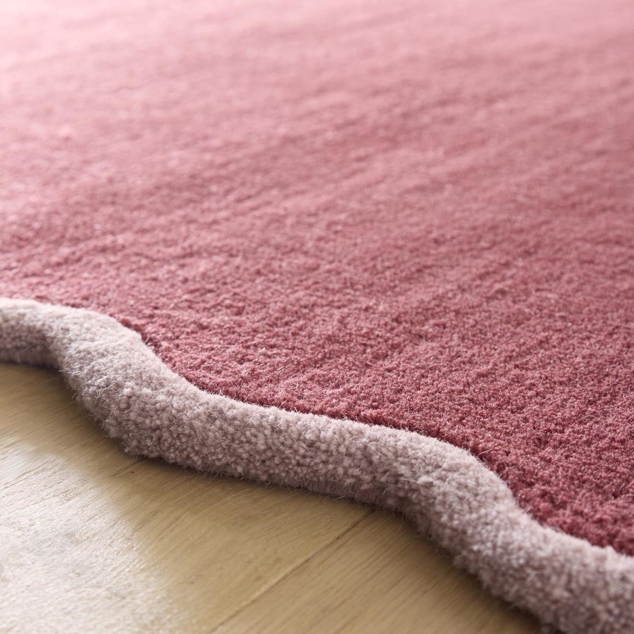 Scalloped Pink Rug - 230 x 160 cm - Elsie - Origins