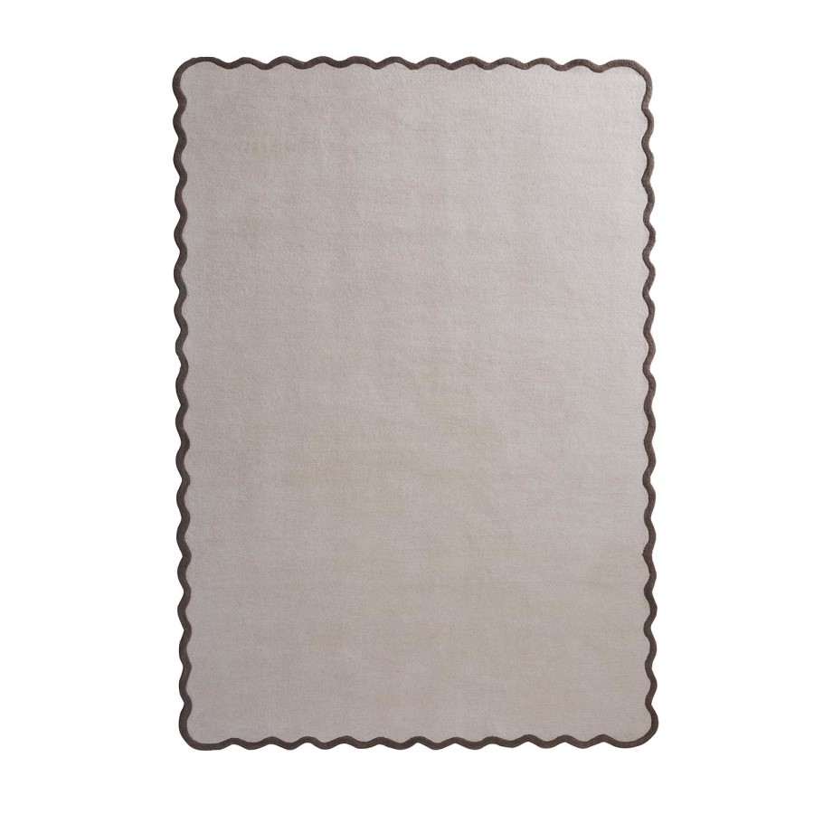 Large Scalloped Natural Rug - 290 x 200 cm - Elsie - Origins