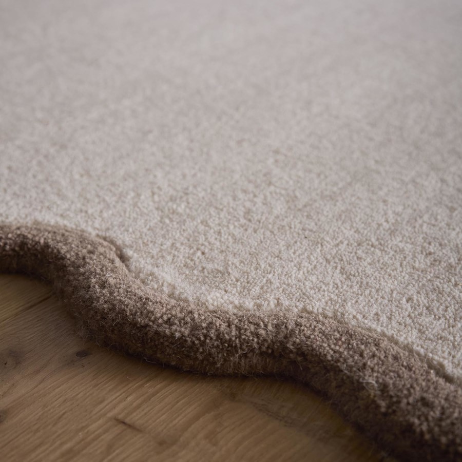 Large Scalloped Natural Rug - 290 x 200 cm - Elsie - Origins