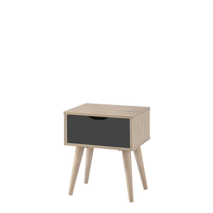 LPD Limited Scandi Oak & Grey Side Table